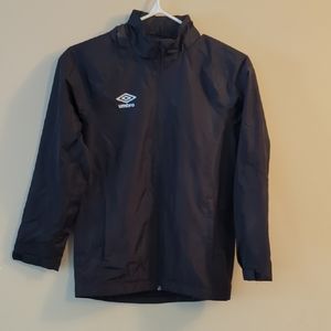 Umbro Black Windbreaker Jacket kids  size 10.